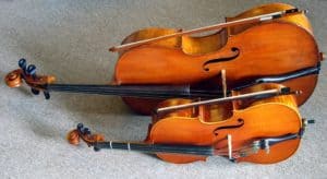 High and Low Frequencies from VIolin and Cello